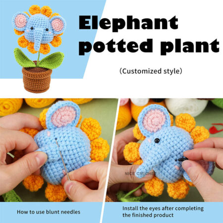 elephant crochet kit