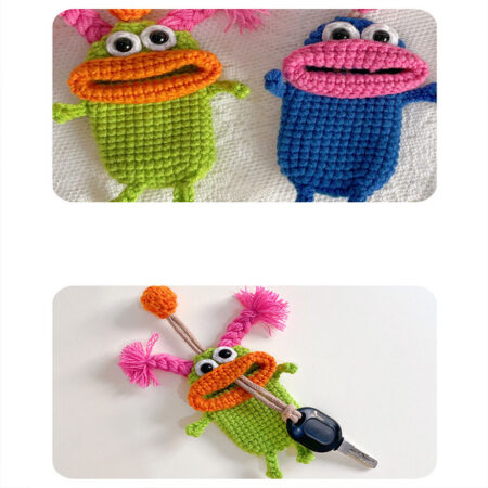 crochet key bag