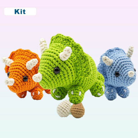 crochet triceratops